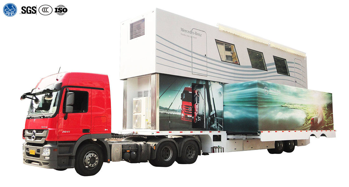 Double Deck Exhibition Semi Trailer