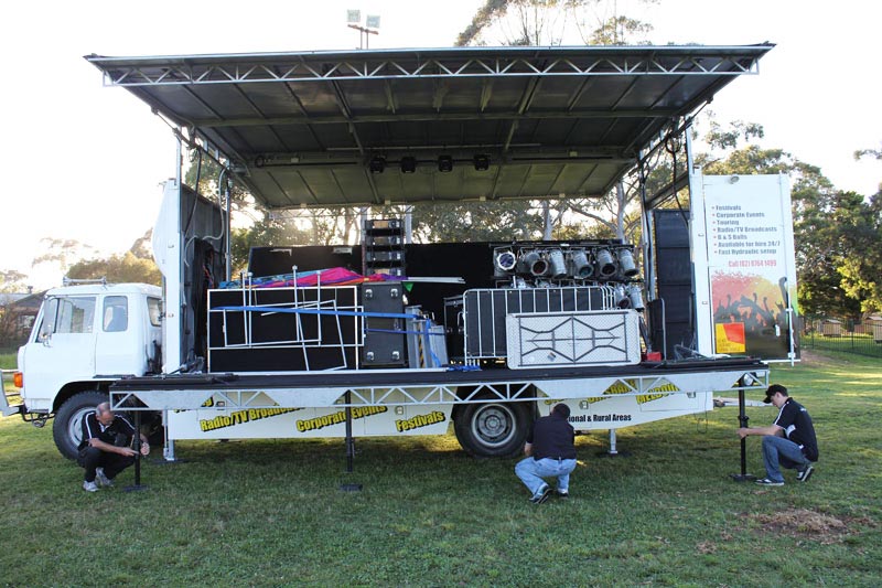 mobile stage truck exported to south africa