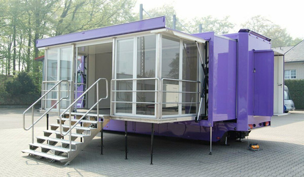 customize exhibition trailer for sale