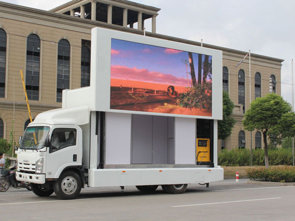mobile led advertising vehicle