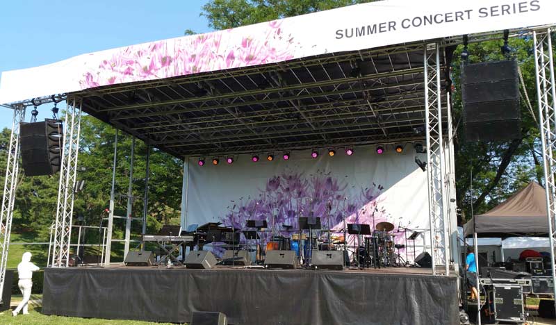 custom event stage trailer