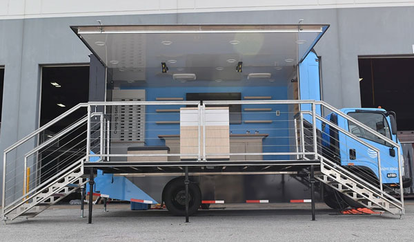 mobile exhibition truck price