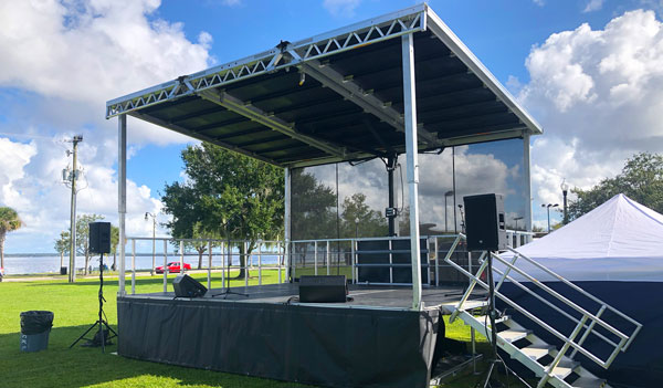 mobile stage trailer price