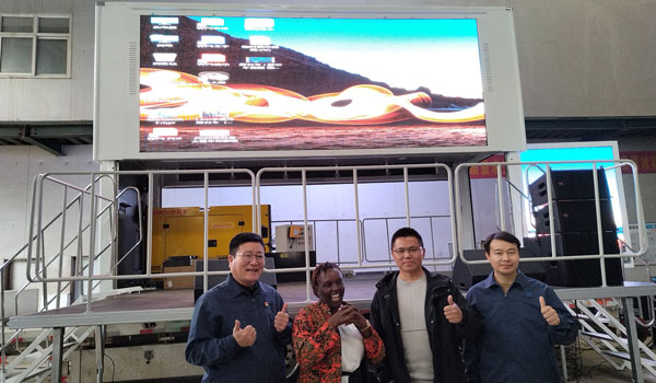Our LED Advertising Van Body Successfully Exported to Kenya